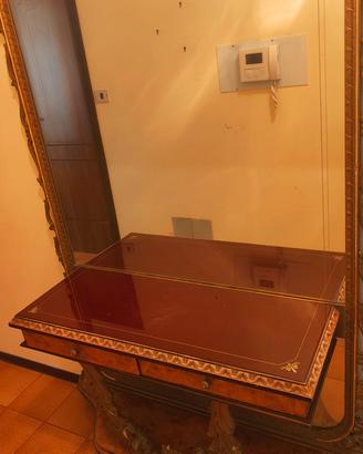 camera da letto in radica di noce 