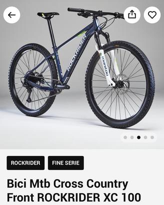 mtb rockrider xc 100 cross country L (come nuova)