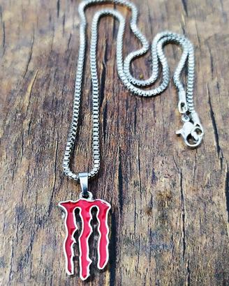 Collana MONSTER ENERGY Acciaio Inox ORIGINALE