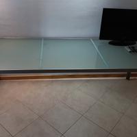 tavolo 260 x 105 acciaio e vetro