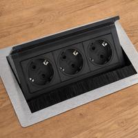 Modulo incasso EVOLINE Flip Top 3 prese Schuko