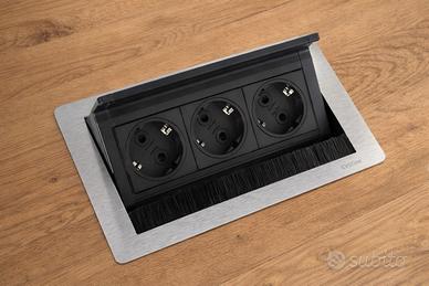 Modulo incasso EVOLINE Flip Top 3 prese Schuko