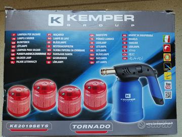 Cannello a Gas KEMPER + 4 Cartucce 