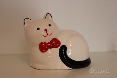 Salvadanaio Gatto in Ceramica