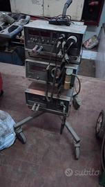 Analizzatore gas di scarico su carrello con ruote