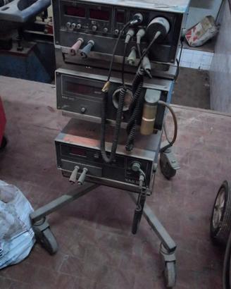 Analizzatore gas di scarico su carrello con ruote