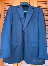 Giacca uomo lana Blu Tg 52 100% Lana