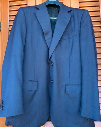 Giacca uomo lana Blu Tg 52 100% Lana