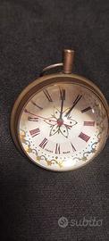 Orologio sfera vetro ottone 