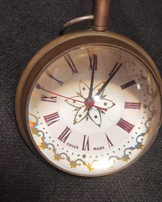 Orologio sfera vetro ottone 