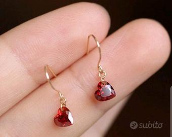 orecchini modello vintage a cuore 925