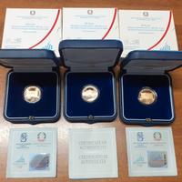 COLLEZIONE monete "TORINO 2006" 3 ORO e 6 ARGENTO