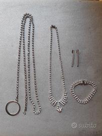 PARURE COMPLETA IN STRASS BIJOUX