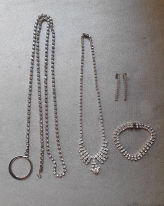 PARURE COMPLETA IN STRASS BIJOUX