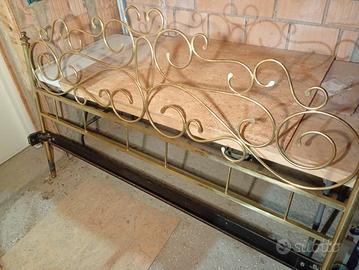 letto matrimoniale ottone anni 60