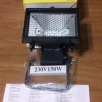 Faretto 220 volt 150 W nuovo con lampada alogena