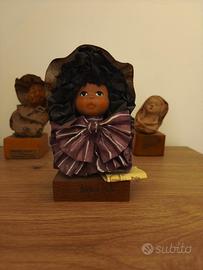 3 statuette in cartapesta 