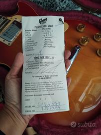 Les Paul Gibson Standard originale certificato USA