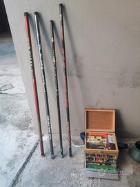 canne da pesca fisse in carbonio nuove