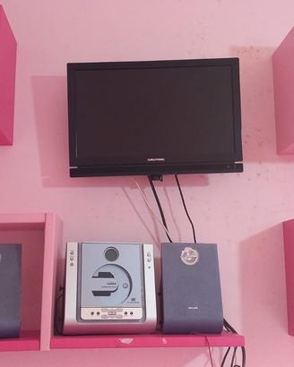 Mensole cameretta + tv + stereo
