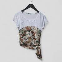 Tshirt donna floreale made in Italy 
