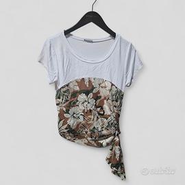 Tshirt donna floreale made in Italy 