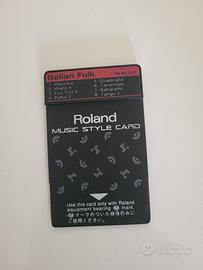 Music Style Card per Roland E70 