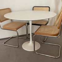 Tavolo tulip Eero Saarinen +4 sedie cesca M.Breuer