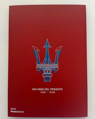 FOLDER FILATELICO MASERATI 100° ANNIVERSARIO