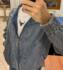 Giacca in denim, taglia M, mezza stagione