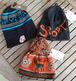 Set 3 cappelli nuovi sci e montagna