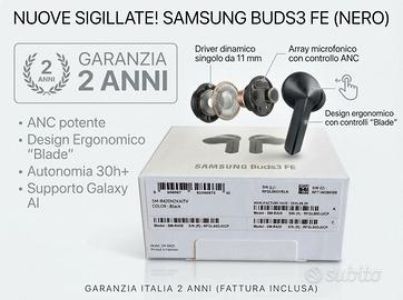 Samsung Galaxy Buds3 FE – GARANZIA 2 ANNI - SIGILL