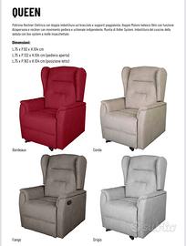 Poltrona Recliner Elettrica con doppia imbottitura