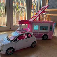 Camper di barbie+ 500 di barbie