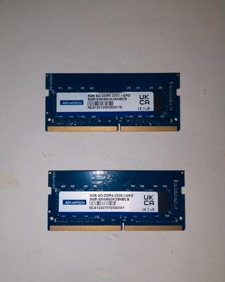 2x 8GB DDR4 3200MHz Advantech So-Dimm Kit 16GB Not