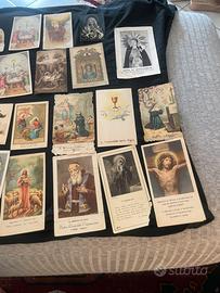 Collezione 25 santini epoche varie