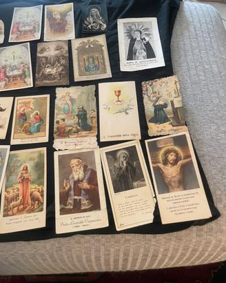 Collezione 25 santini epoche varie