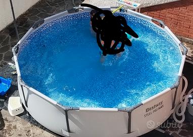 piscina fuori terra 3.05 x 76  + accessori 