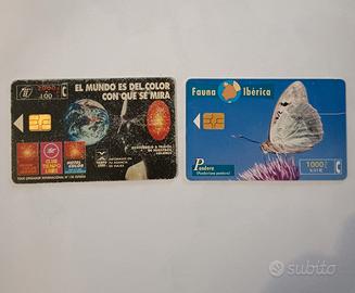 n°2 carte telefoniche Spagna 