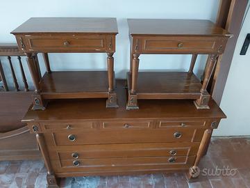 Trittico stile impero e mobili stile inglese navy