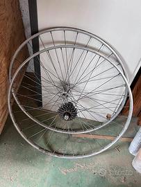 Ruote bici strada tipo eroica per tubolari