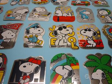 Adesivi a specchio Snoopy Peanuts vintage anni 70 