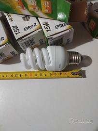 6 Lampadine REER 15W E27 Luce Calda 