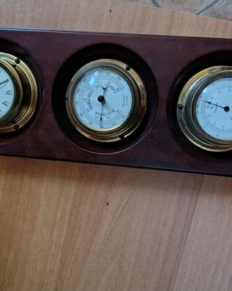 Stazione meteo analogica da parete vintage LEGNO