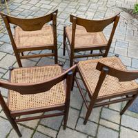 4 sedie in legno anni ‘60