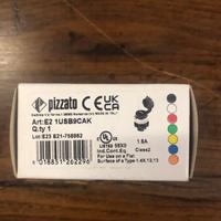 E2 1USB9CAK Presa USB 2.0 serie EROUND PIZZATO