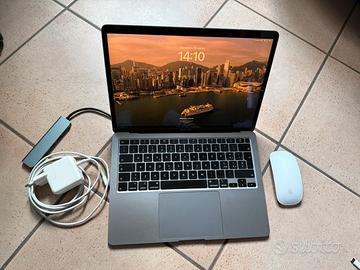 MacBook Air 13” 2020 i5 + Magic Mouse + Adattatore