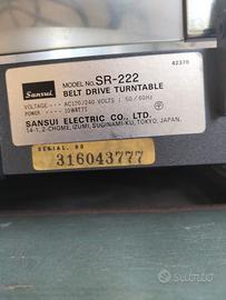 giradischi sansui sr222