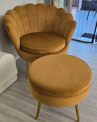 poltrona con pouf