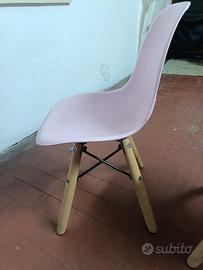 sedie bimbi rosa
